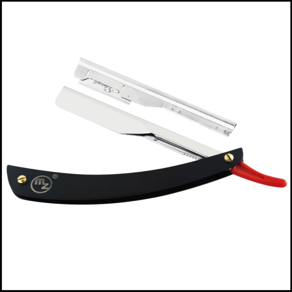 Professional barber shaving razor